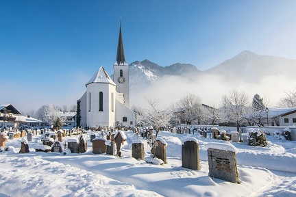 Marquartstein Kirche Winter