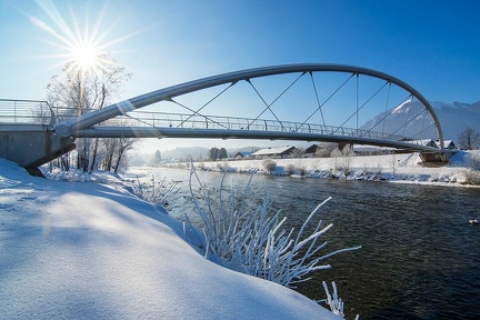 M&#039;stein Brücke Winter
